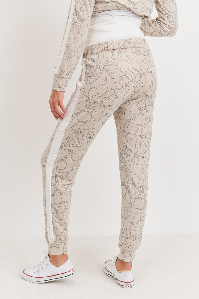 Taupe French Terry Maternity Sweatpants