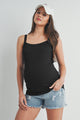 Ribbed Basic Maternity Tank Top