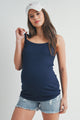 Ribbed Basic Maternity Tank Top