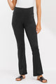 Blaxk High Waisted Straight Leg Yoga Maternity Leggings Front