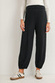 Black Maternity Casual Jogger Pants with Pockets Front View