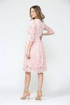 Blush Floral Maternity/Nursing Wrap-Front Dress