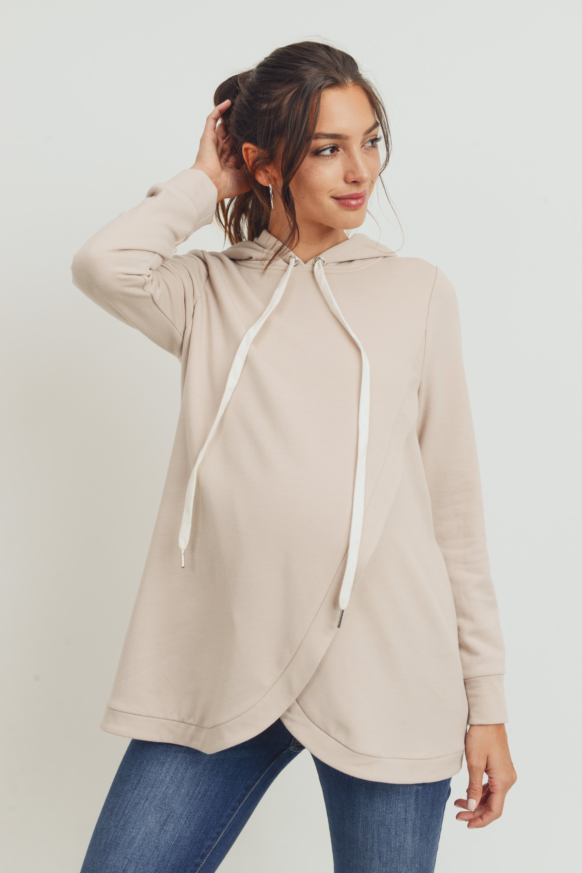 Heavy Brushed French Terry Maternity/Nursing Hoodie – HELLO MIZ