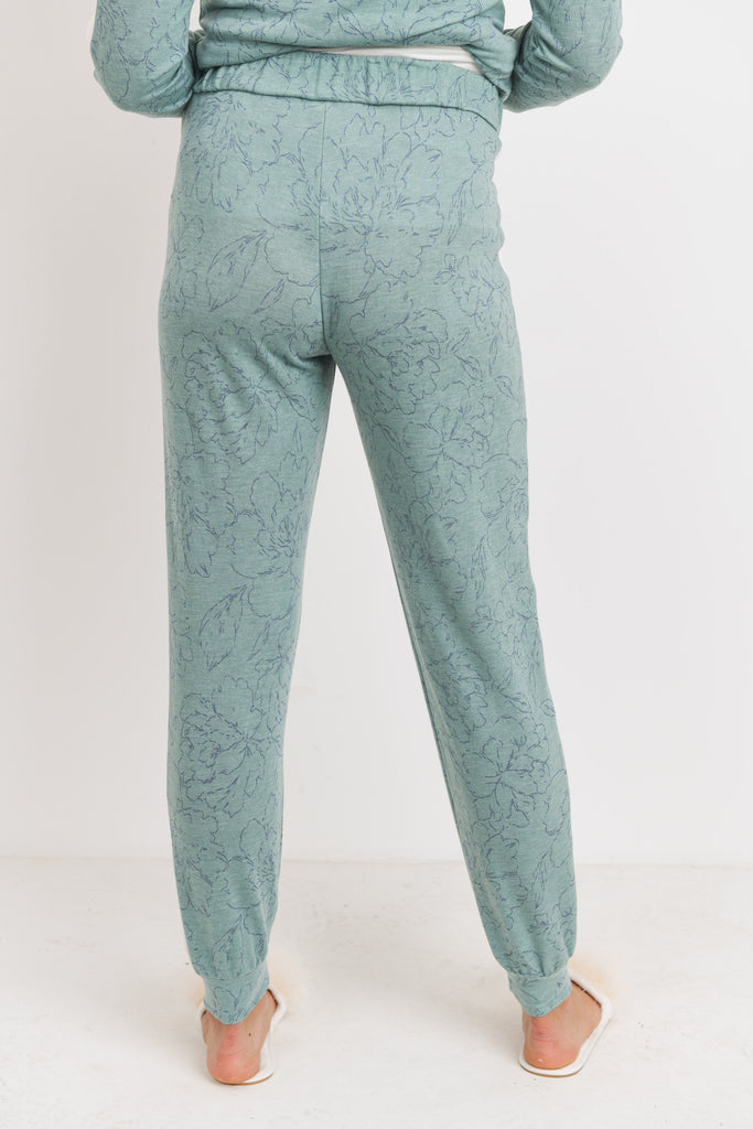 Sage French Terry Maternity Sweatpants