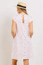 Ivory Ditsy Printed Flare Maternity Mini Dress