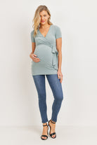 Sage Surplice Maternity/Nursing Top