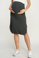 Soft Terry Side Slit Maternity Skirt