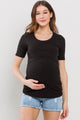 Ribbed Double Layered Bust Nursing Top