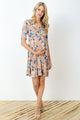 Faux Wrap Midi Maternity & Nursing Dress